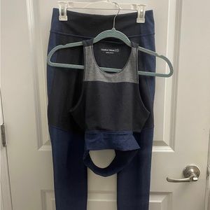 Outdoor Voices Navy 2-piece workout set